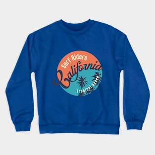 California tropical Beach surf riders Crewneck Sweatshirt